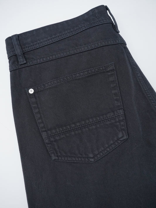 Schwarze Straight-Jeans aus Bull-Denim von Stone Island – Ansicht 5