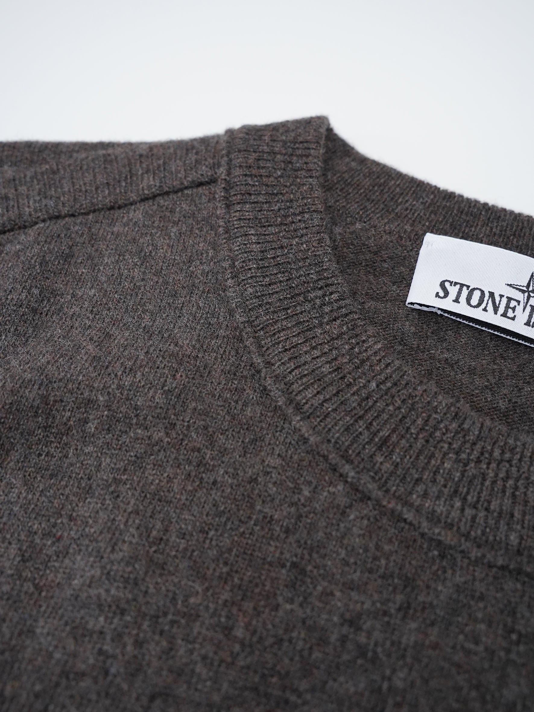 Brauner Strickpullover von Stone Island – Ansicht 4