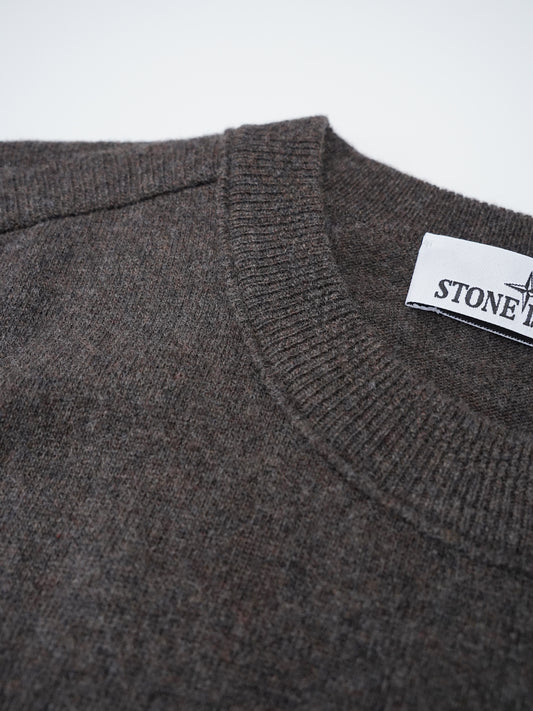 Brauner Strickpullover von Stone Island – Ansicht 4