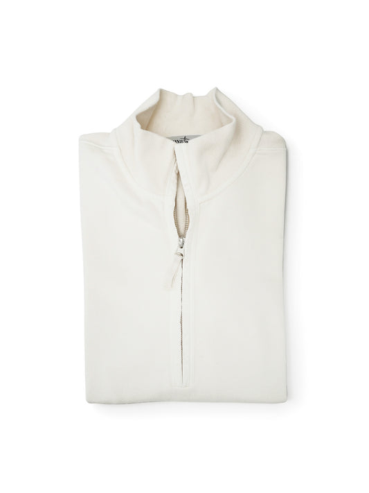 Cremefarbenes Troyer-Sweatshirt von Stone Island