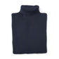 Dunkelblauer Rollkragenpullover aus Rippstrick von Stone Island