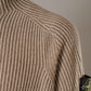 Beigefarbener Rippstrick-Pullover aus Cashmere von Stone Island – Ansicht 2