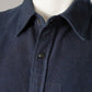 Dunkelblaues Flanell-Denim-Hemd von Stone Island – Ansicht 2