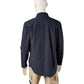 Dunkelblaues Flanell-Denim-Hemd von Stone Island – Ansicht 4