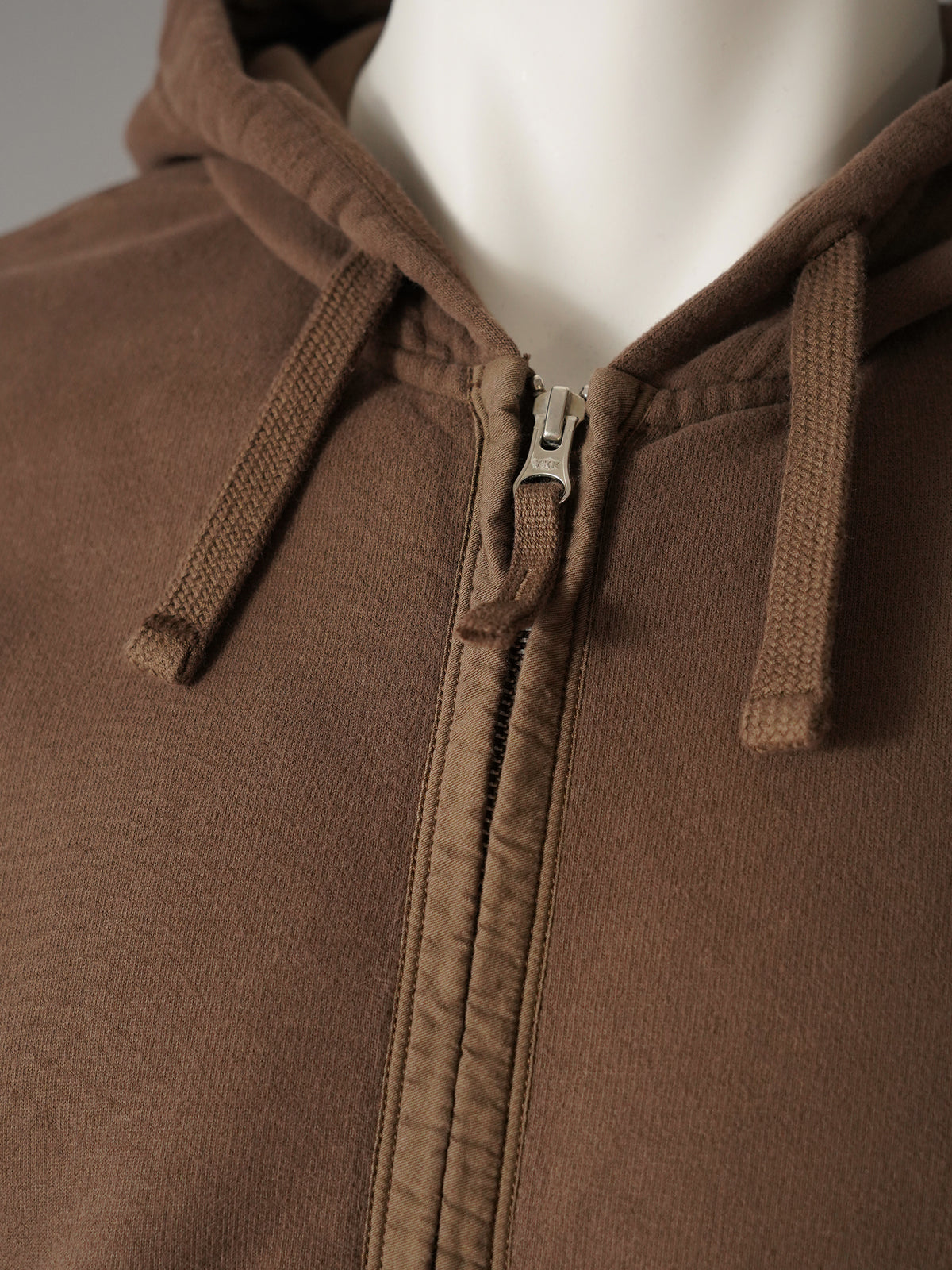 Braune Sweatjacke mit Kapuze von Stone Island – Ansicht 4