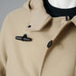 Sandfarbener kurzer Dufflecoat aus schwerem Melton von Stone Island – Ansicht 2
