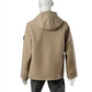 Sandfarbener kurzer Dufflecoat aus schwerem Melton von Stone Island – Ansicht 4