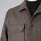 Braun meliertes Overshirt aus Wollflanell mit Cashmere von Corneliani – Ansicht 2
