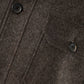Braun meliertes Overshirt aus Wollflanell mit Cashmere von Corneliani – Ansicht 3