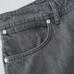 Graue Straight-Jeans mit heller Waschung von Stone Island – Ansicht 4