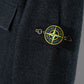 Graublaues Overshirt aus gekochter Wolle mit Used-Kanten von Stone Island – Ansicht 2