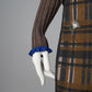 Braunes Lurex-Poloshirt aus Rippstrick von Essentiel Antwerp – Ansicht 4