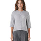 Hellgraue Strickjacke aus Cashmere und Seide mit Pailletten von Henry Christ