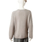 Grau-taupefarbener Rundhals-Pullover mit Logo von Hemisphere – Ansicht 5