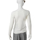 Ecrufarbenes Langarmshirt mit Rundhalsausschnitt