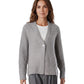 Grauer Grobstrick-Pullover mit V-Ausschnitt von Hemisphere