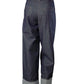 Dunkelblaue Jeans „Elien“ mit breitem Umschlag