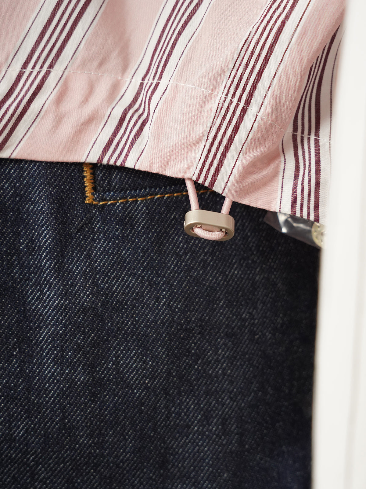Roséfarbene Hemdbluse im Streifenmix von Essentiel Antwerp – Ansicht 5