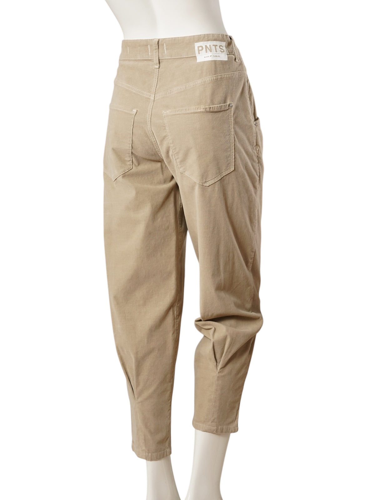 Beigefarbene Feincord-Hose „O-Shape“ von PNTS – Ansicht 4