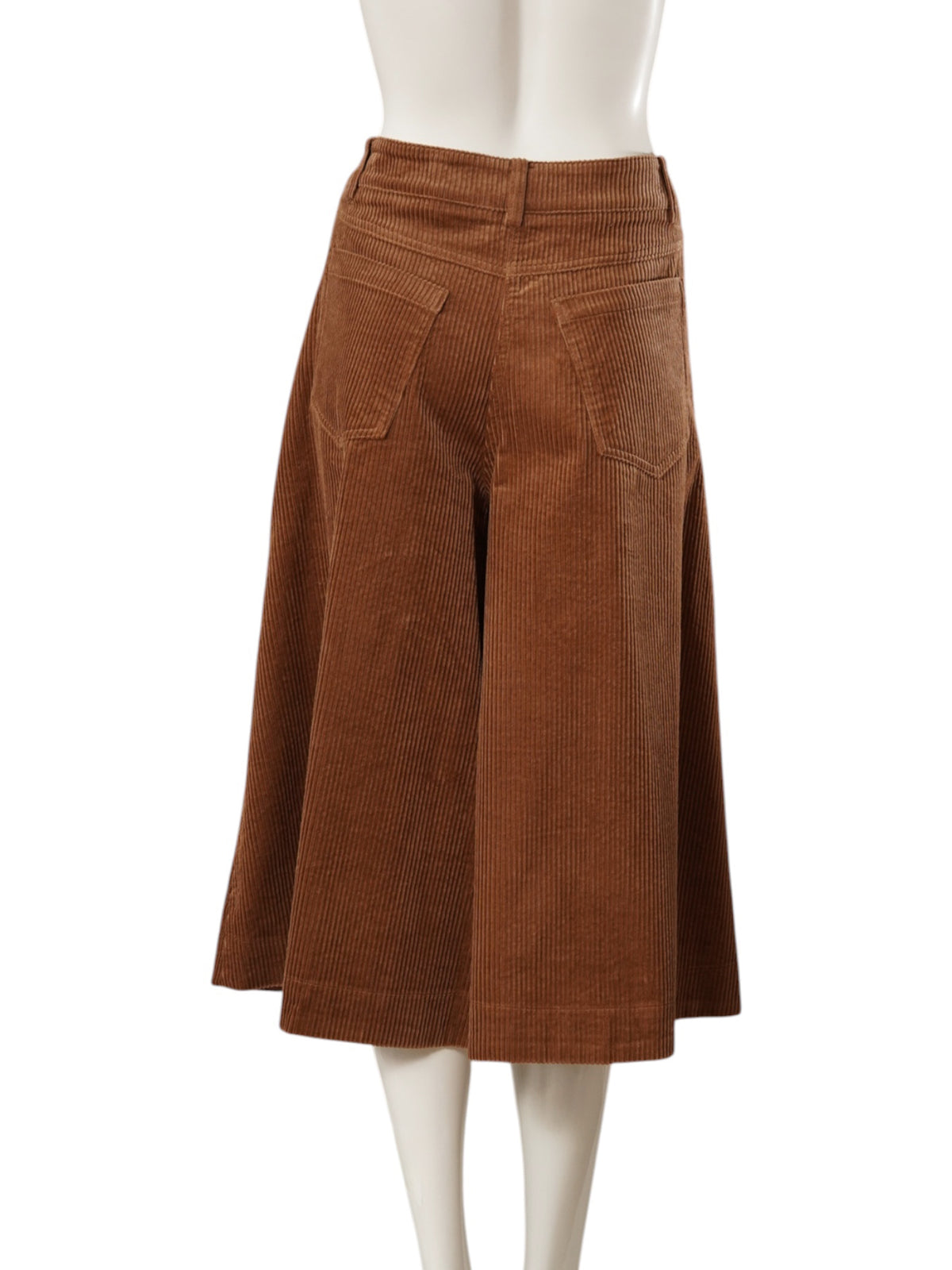 Cognacfarbene Cord-Culotte von Essentiel Antwerp – Ansicht 3