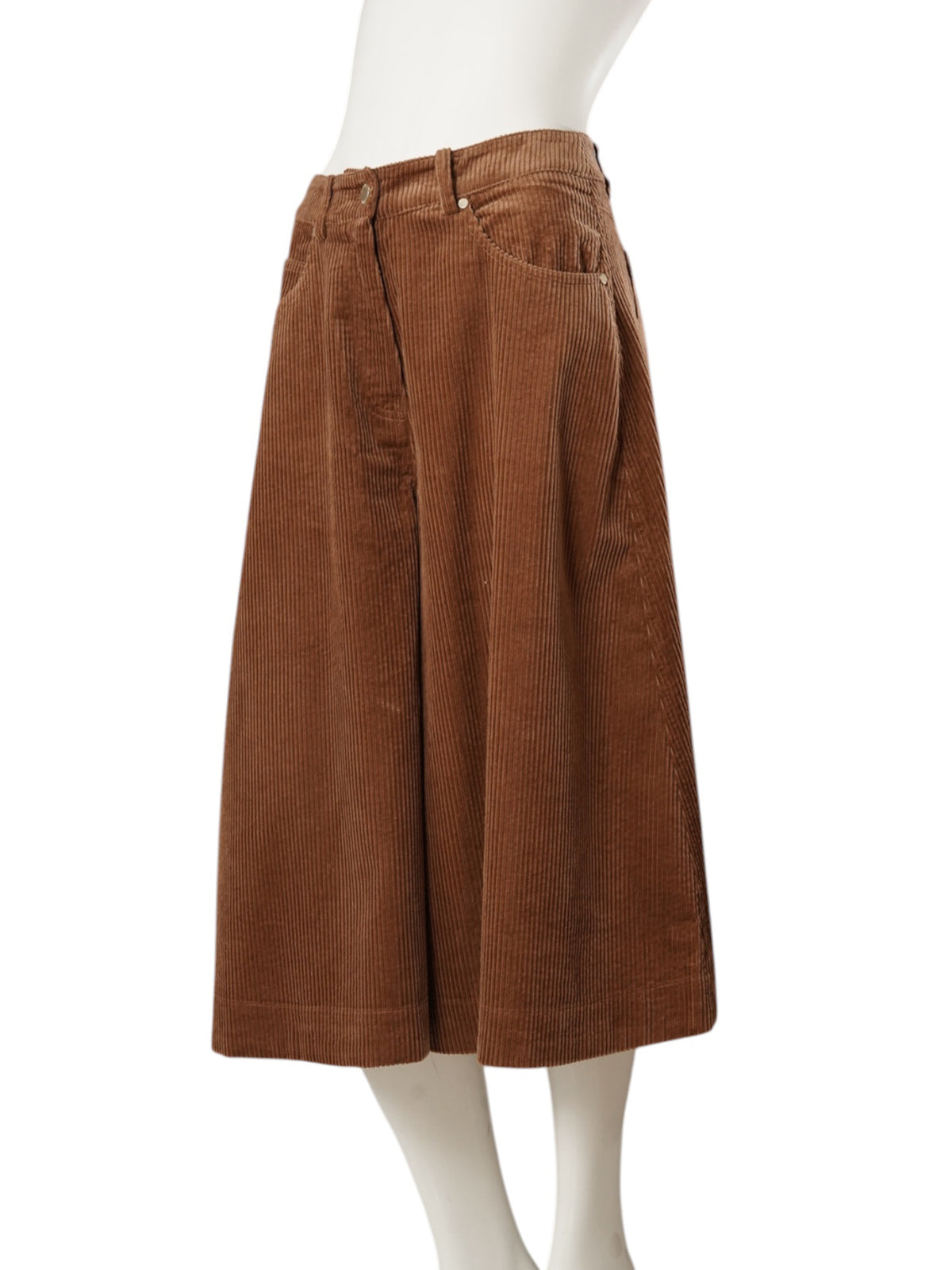 Cognacfarbene Cord-Culotte von Essentiel Antwerp – Ansicht 4
