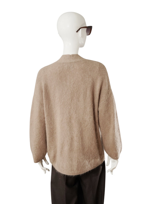 Beigefarbener Cardigan aus Wolle und Kaschmir von S.Marlon – Ansicht 5
