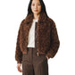 Schokoladenbrauner Fake-Fur-Blouson in Lockenfell-Optik von Hemisphere