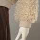 Beigefarbener Fake-Fur-Blouson in Lockenfell-Optik von Hemisphere – Ansicht 3