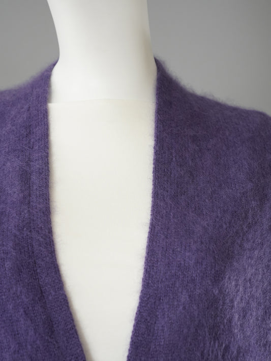 Lila Cardigan aus Wolle und Kaschmir von S.Marlon – Ansicht 6