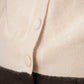 Cremefarbener Kaschmir-Cardigan mit Knopfleiste
