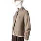 Taupefarbene Grobstrickjacke aus Kaschmir und Seide