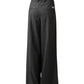 Graue Flanellhose „The Gent“ mit weitem, geradem Bein