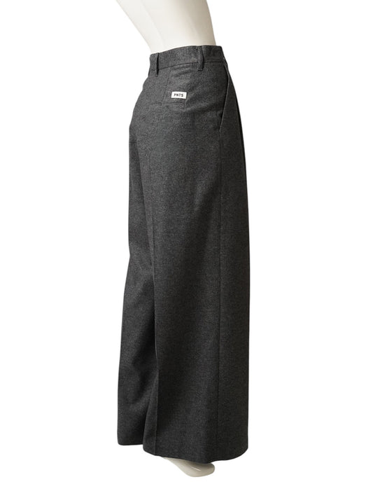 Graue Flanellhose „The Gent“ mit weitem, geradem Bein von PNTS – Ansicht 5