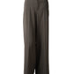 Taupegraue Hose "Ivon" mit weitem Bein