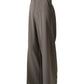 Taupegraue Hose "Ivon" mit weitem Bein