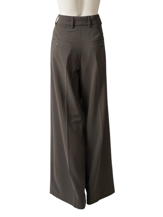 Taupegraue Hose „Ivon“ mit weitem Bein von Rossi – Ansicht 4