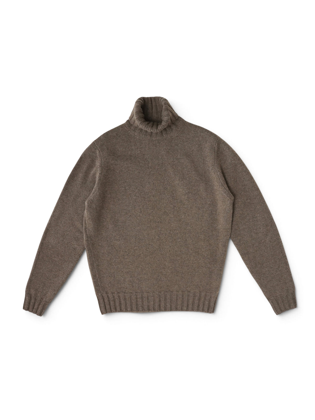 Graubrauner Kaschmir-Rollkragenpullover von Fioroni – Ansicht 3