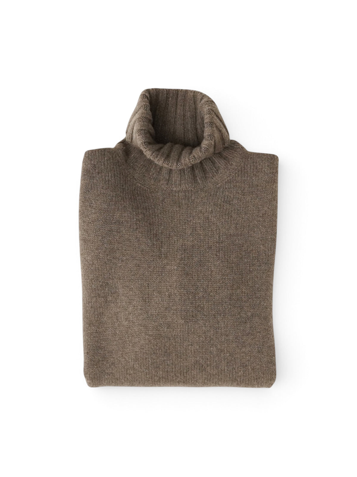 Graubrauner Kaschmir-Rollkragenpullover von Fioroni