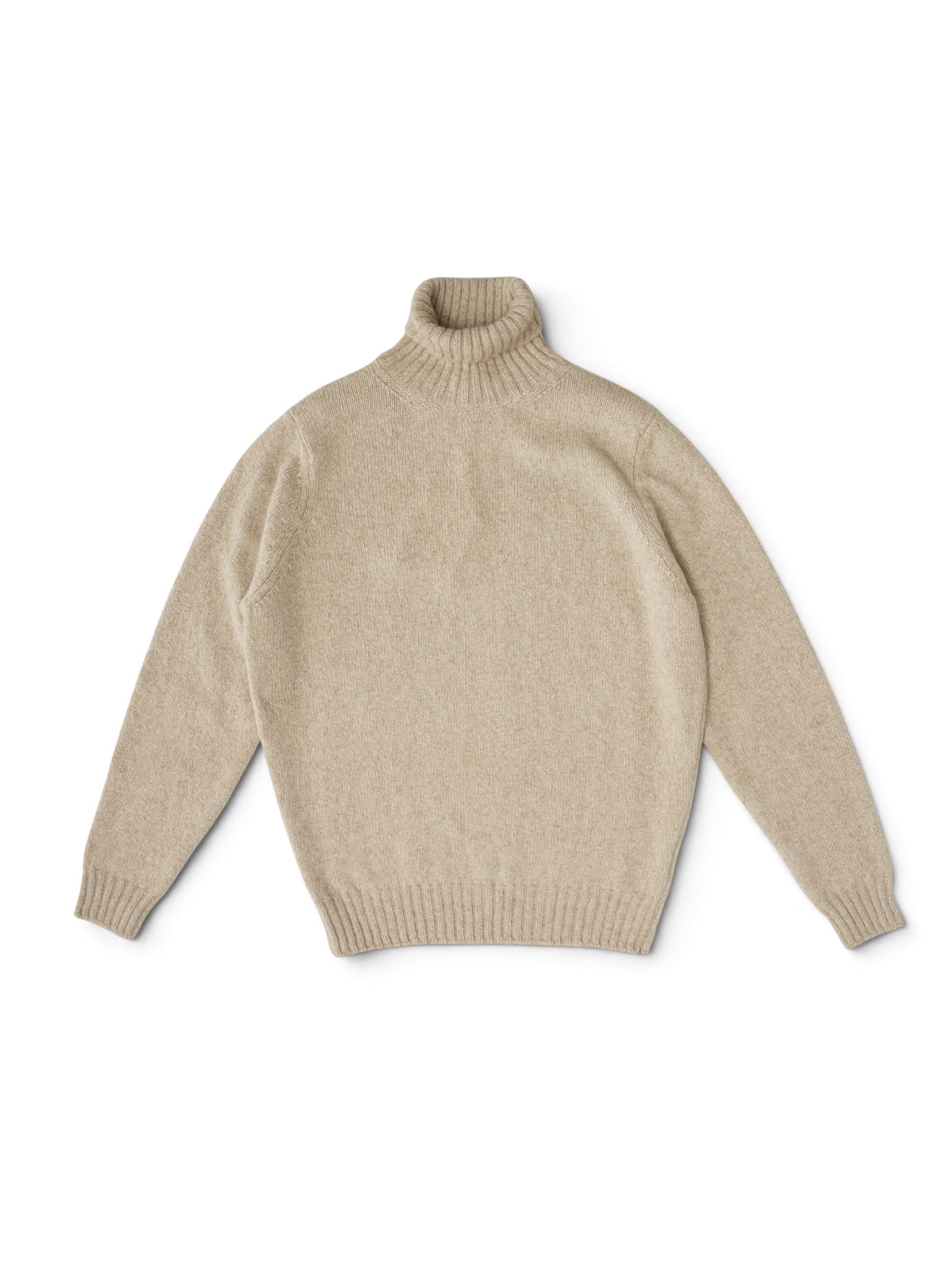 Cremefarbener Kaschmir-Rollkragenpullover von Fioroni – Ansicht 3