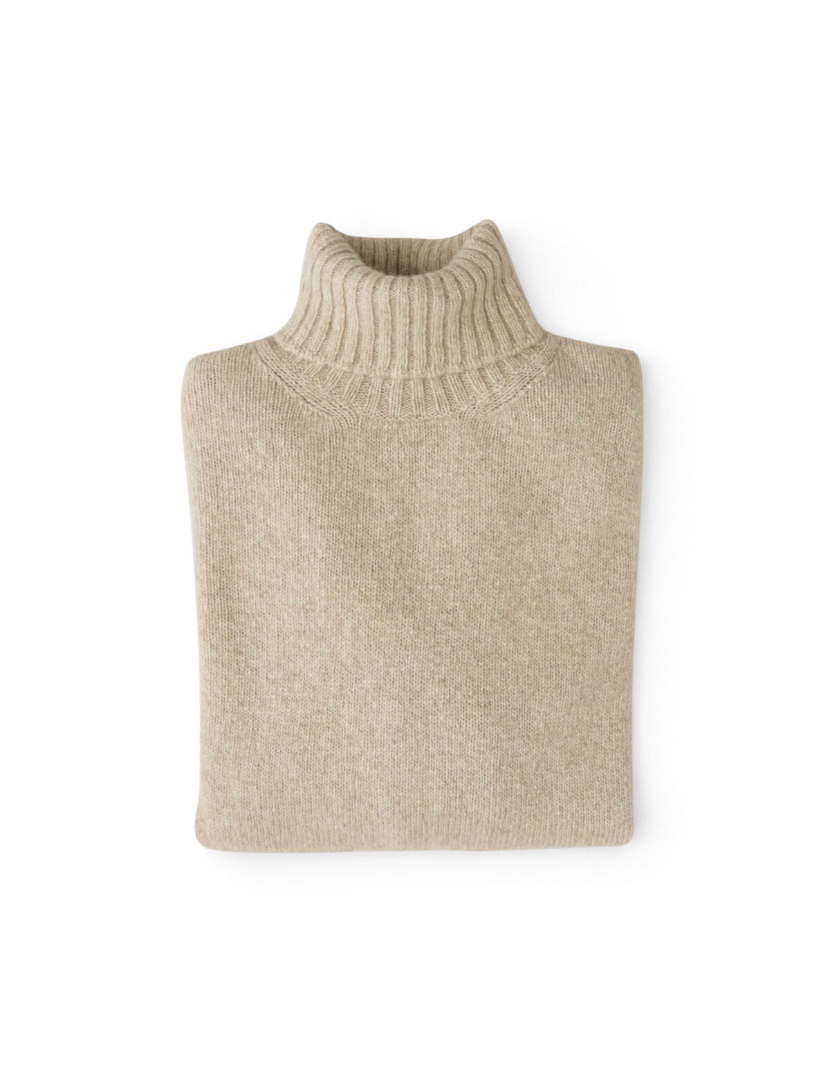 Hellbeiger Kaschmir-Rollkragenpullover von Fioroni