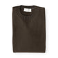 Espressobrauner Kaschmir-Pullover mit Rundhals von Gran Sasso