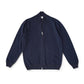 Dunkelblauer Kaschmir-Zip-Cardigan mit Stehkragen von Gran Sasso