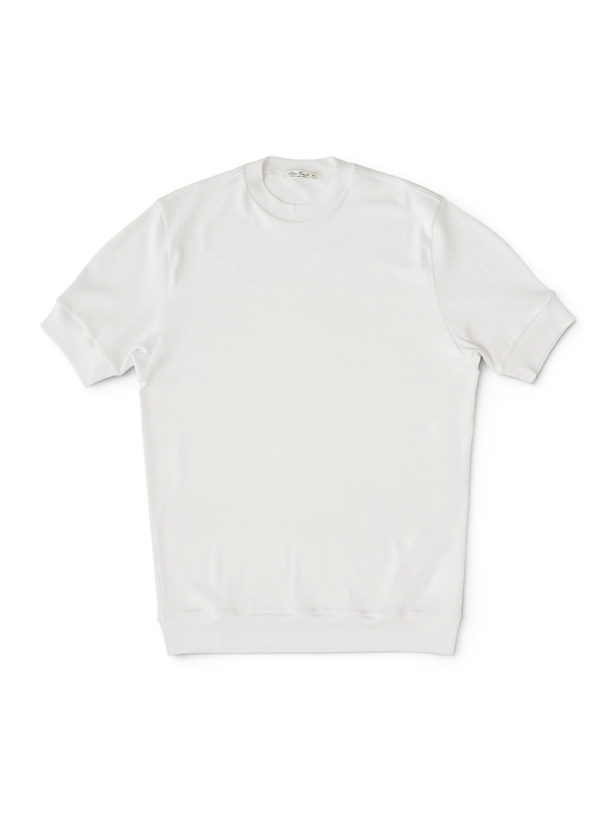 Weißes T-Shirt aus feiner Rippe von Stefan Brandt