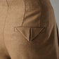 Camelfarbene Wollhose mit weitem Bein von Dorothee Schumacher – Ansicht 2