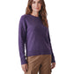 Lilafarbener Flauschpullover mit Rundhals von S. Marlon