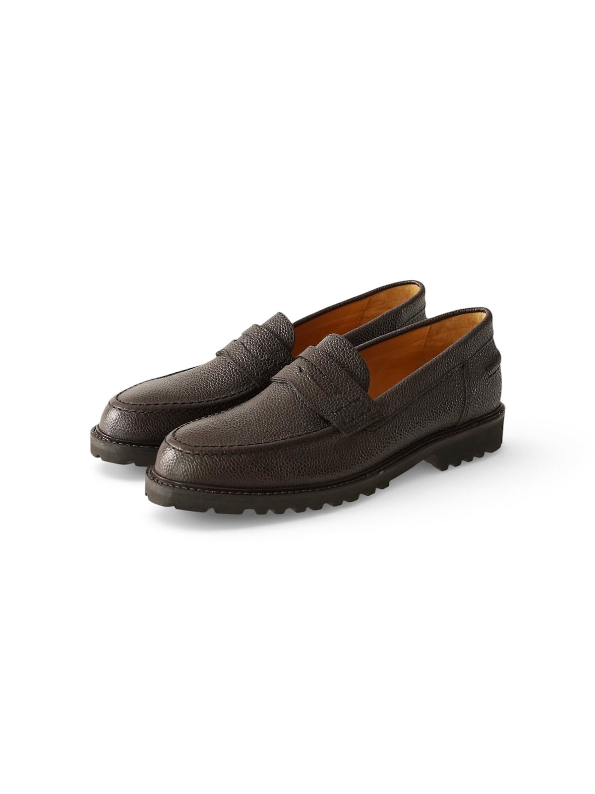 Espressobrauner Penny Loafer mit Ultralight-Profilsohle von Ludwig Reiter