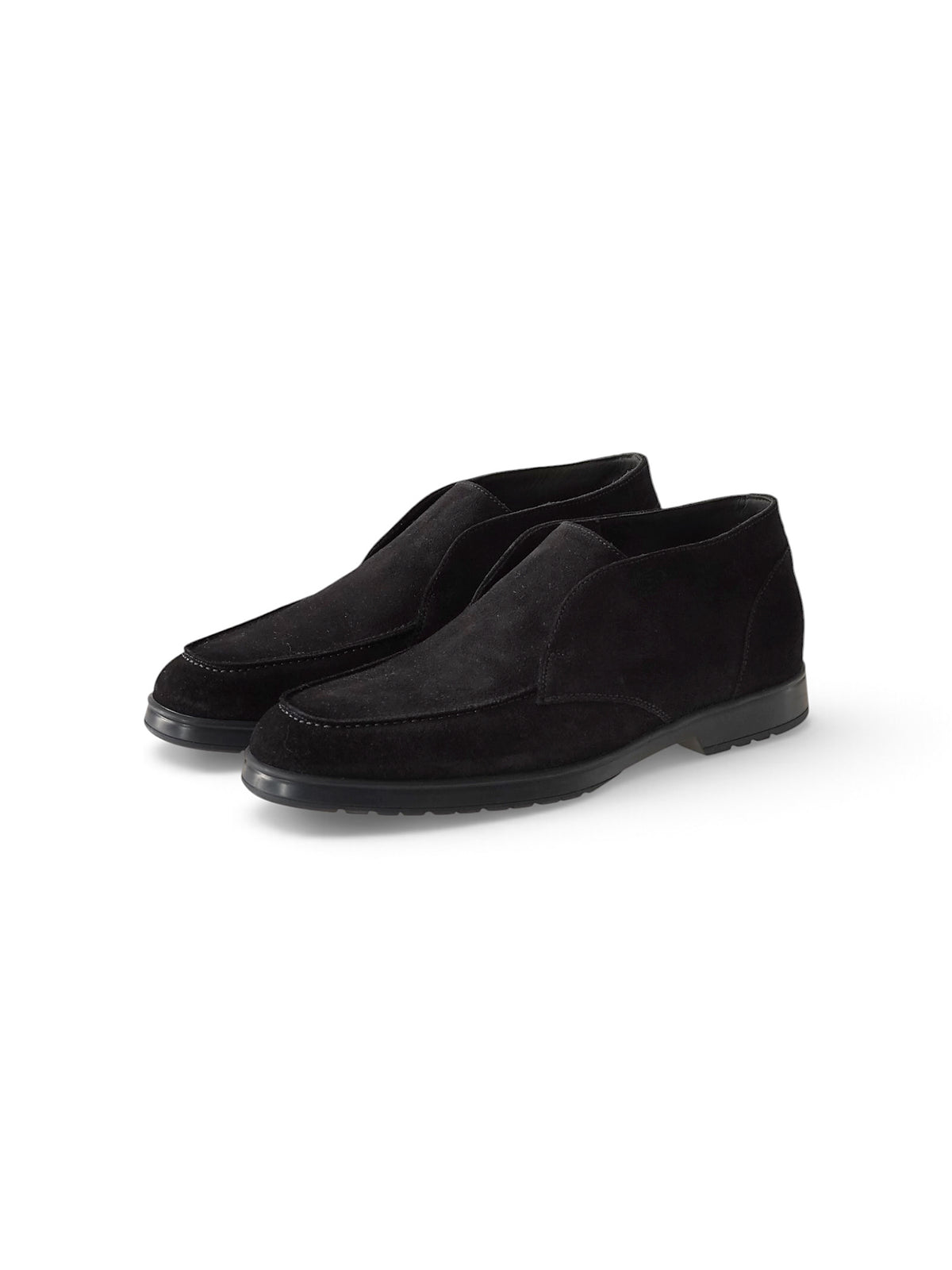 Dunkelblauer, knöchelhoher Slip-On aus Veloursleder von Doucal's