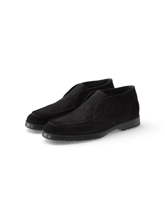 Dunkelblauer, knöchelhoher Slip-On aus Veloursleder von Doucal's