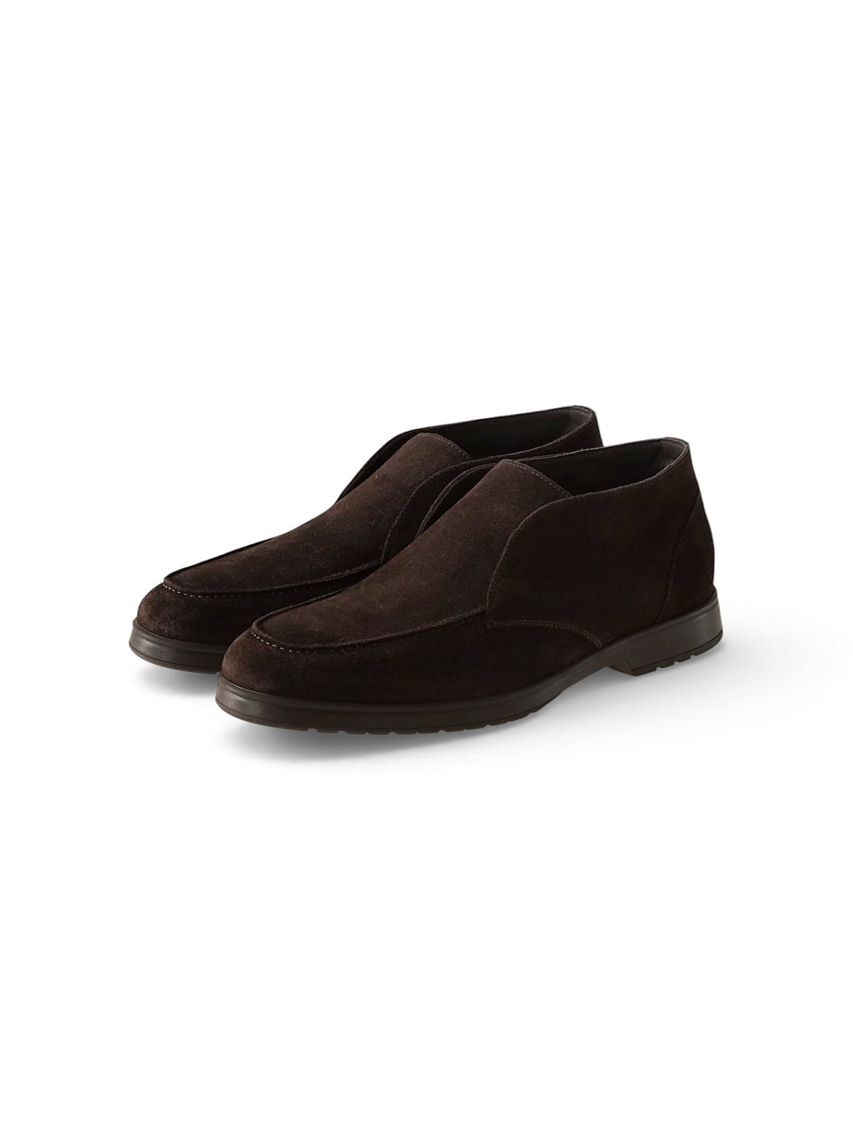 Dunkelbrauner, knöchelhoher Slip-On aus Veloursleder von Doucal's