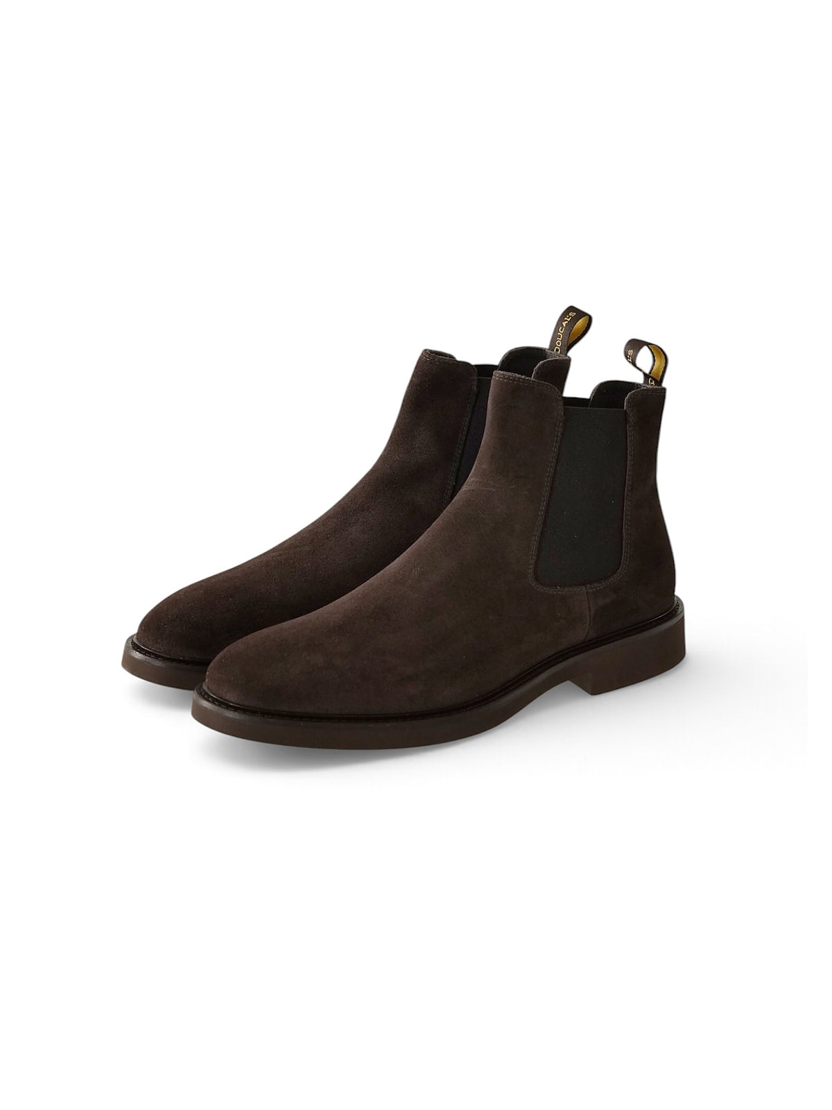Dunkelbrauner Chelsea Boot aus Veloursleder von Doucal's